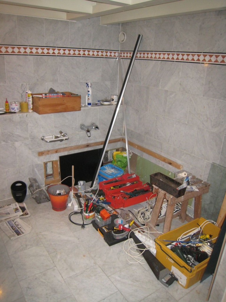 current state of the bathroom